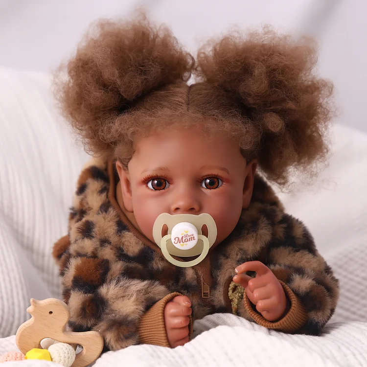Babeside Quiet Reborn Baby Saria 20'' African American Toddler Girl Building Lovely Memories