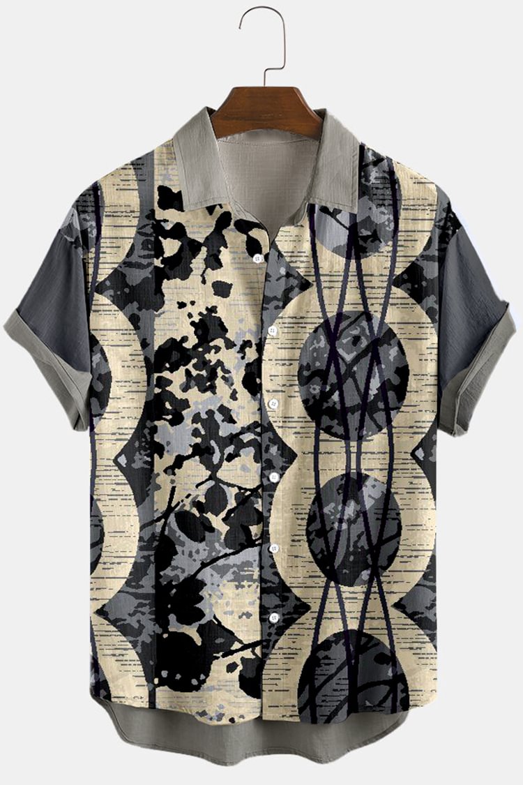 Classic Fashion Geometric Print Shirt