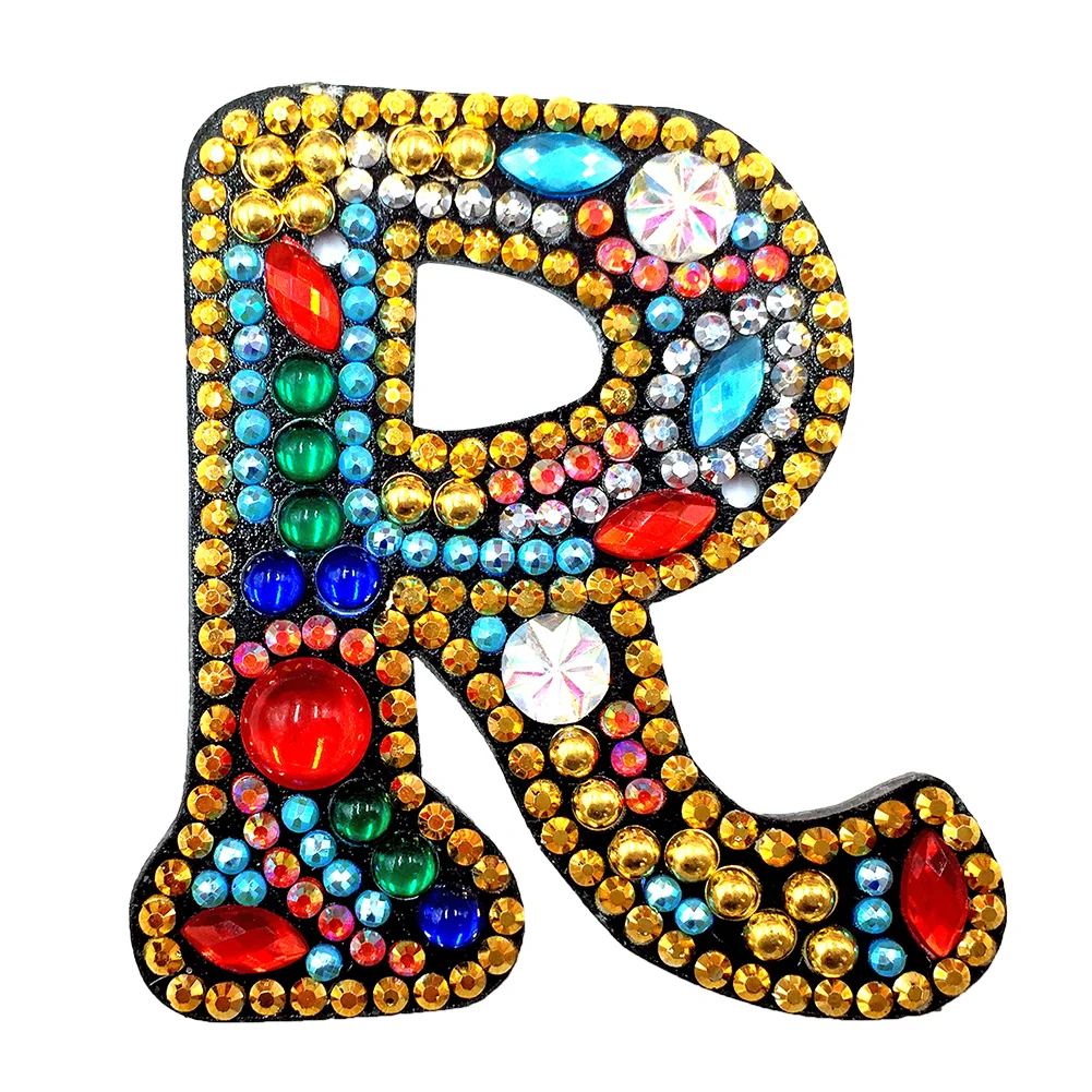 DIY Alphabet Key Chain Diamond Painting Letters Women Bag Keyring Pendant Gift(A-Z)