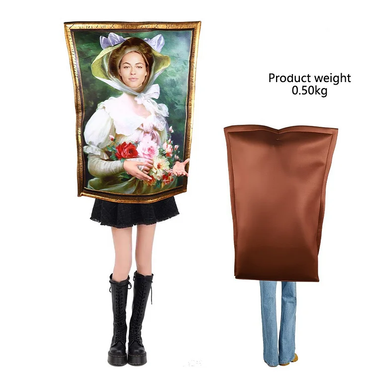 Spooky Mona Lisa Pearl Girls Cosplay Performance Costumes Jumpsuit Halloween Carnival Suit