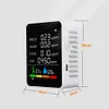 6 in 1 CO2 TVOC HCHO PM2.5 Detector LCD Digital Temperature Humidity Tester