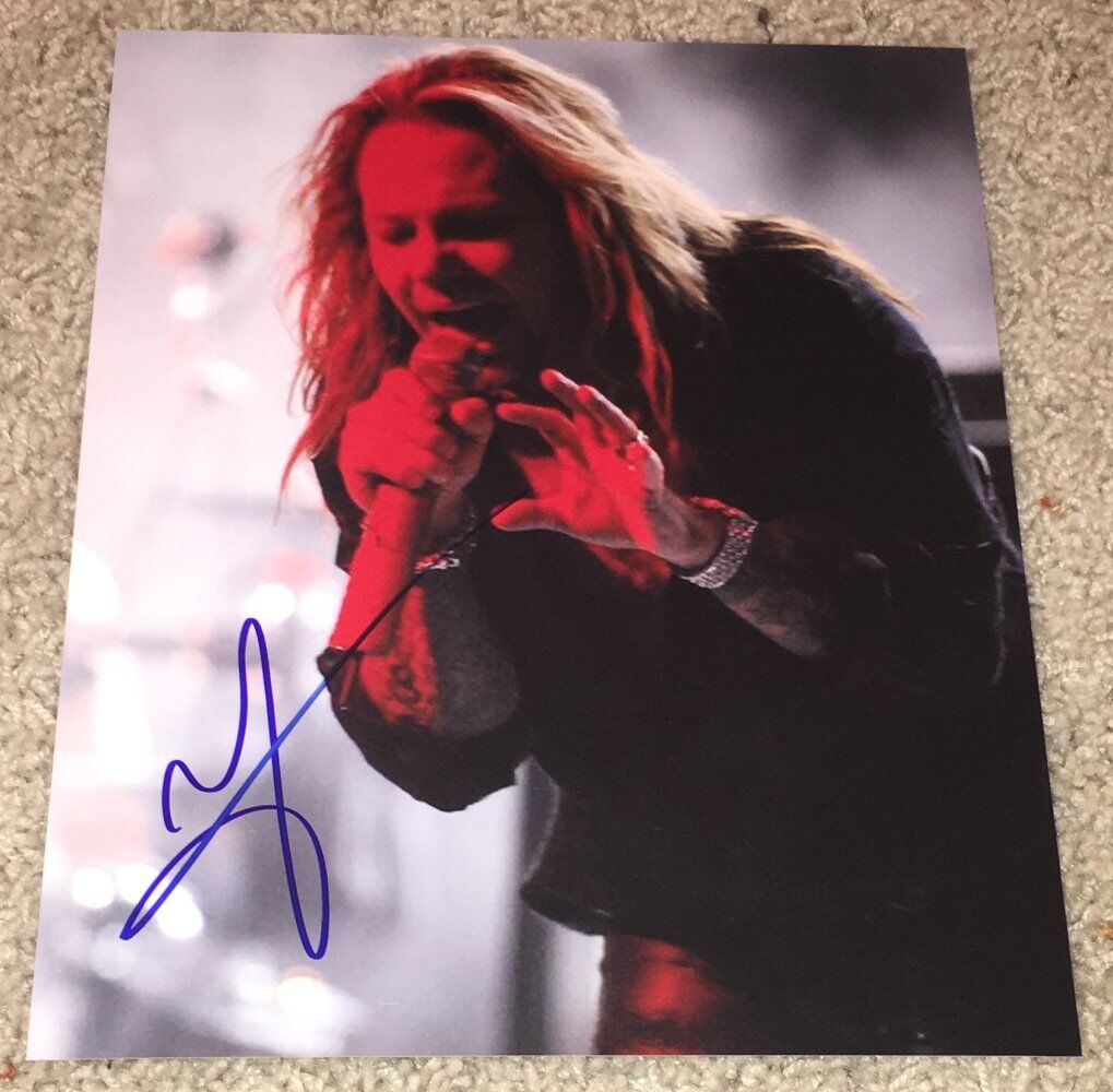 VINCE NEIL SIGNED AUTOGRAPH MOTLEY CRUE 8x10 Photo Poster painting C w/PROOF