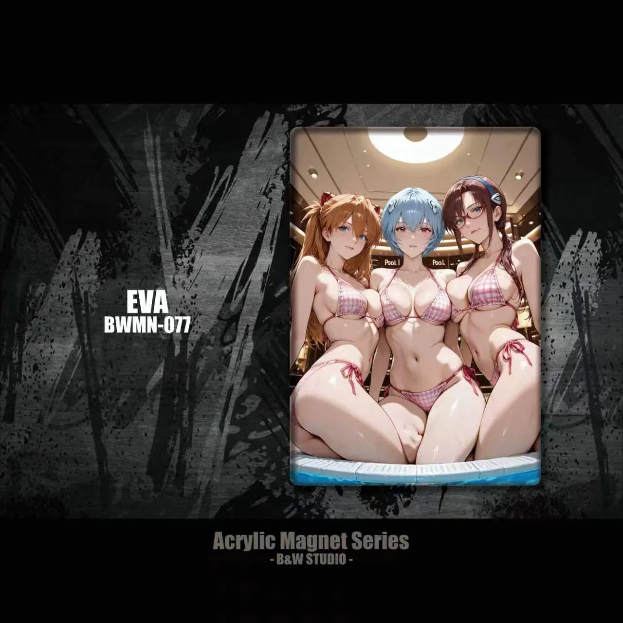 B&W Studio - Acrylic Fridge Magnet EVA BWMN-077 Neon Genesis Evangelion-
