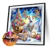 Weihnachtsstimmung Rentier - speziell geformtes Diamantgemälde - 30*30cm