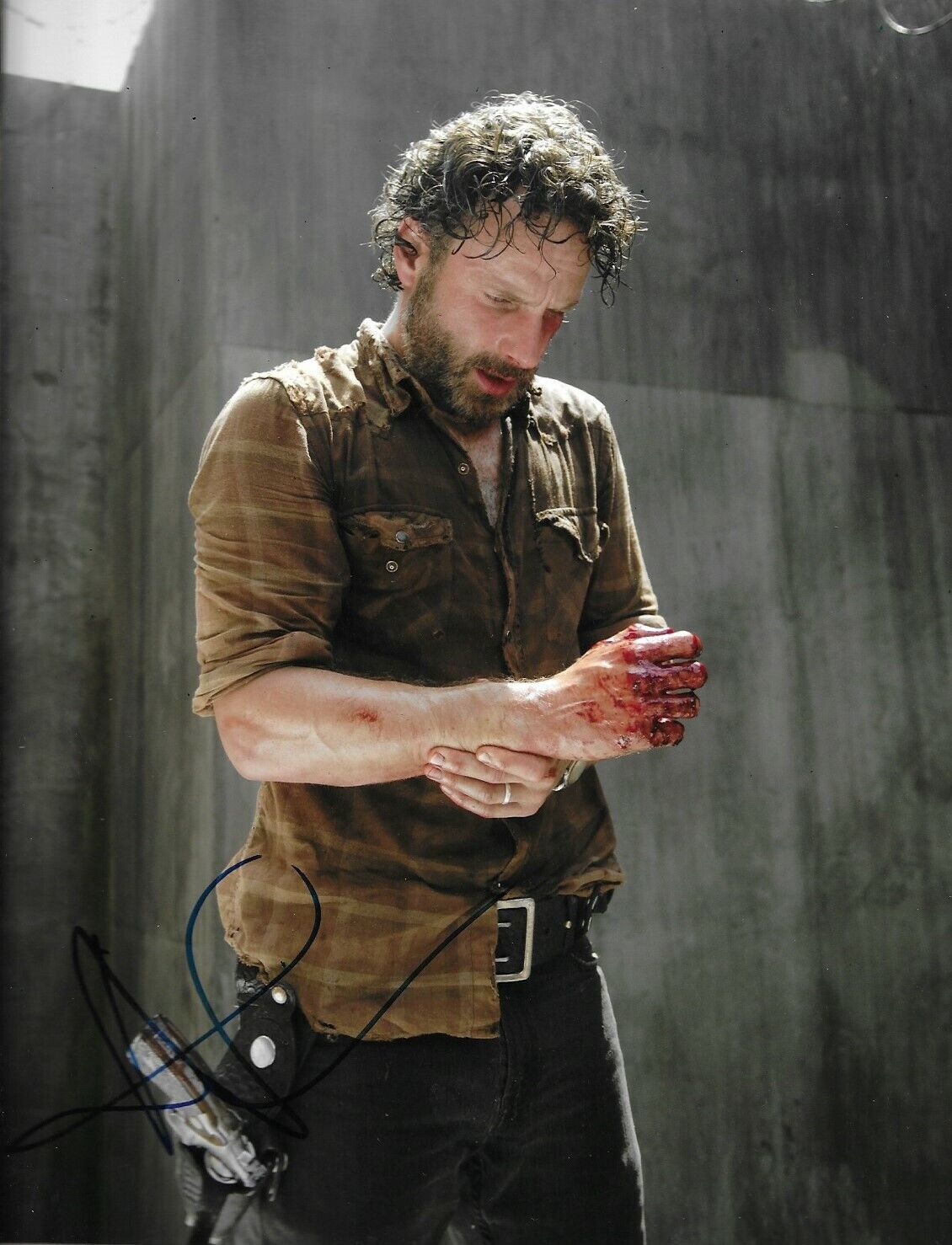 Andrew Lincoln Signed The Walking Dead 10x8 Photo Poster painting AFTAL