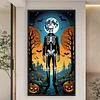 (40*70cm)Halloween Skeleton - Full Round Drill Diamond Painting