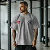 Retro Hell Gym Flame Skull Graphics Washed T-shirt by Inlyline