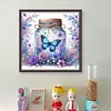 (US Local)Butterfly-18CT Stamped Cross Stitch Kit(50x50cm)