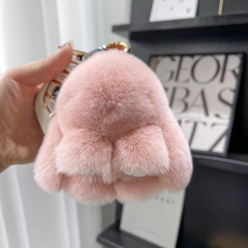 Cute Rabbit Plush Keychain