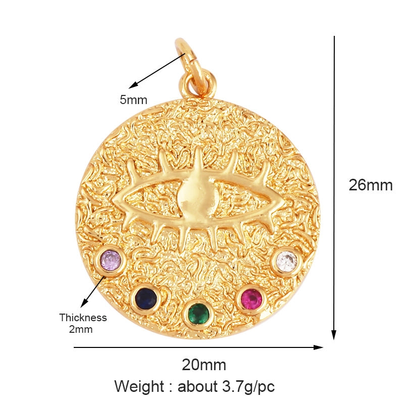 1 Piece Copper Devil’s Eye Pendant Jewelry Accessories