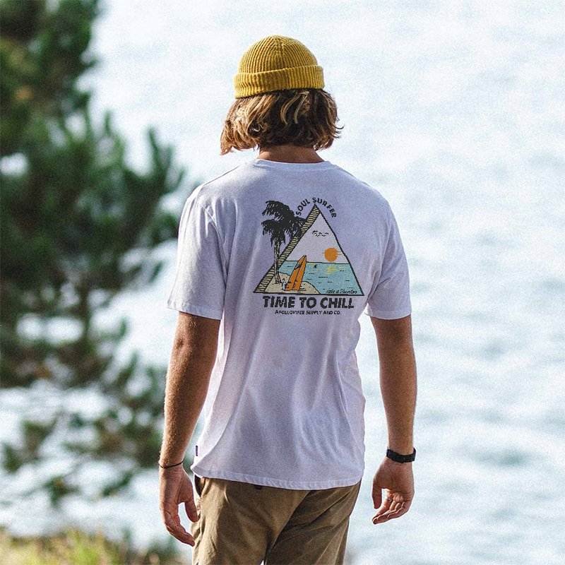 Time To Chill Summer Beach Casual T-shirt
