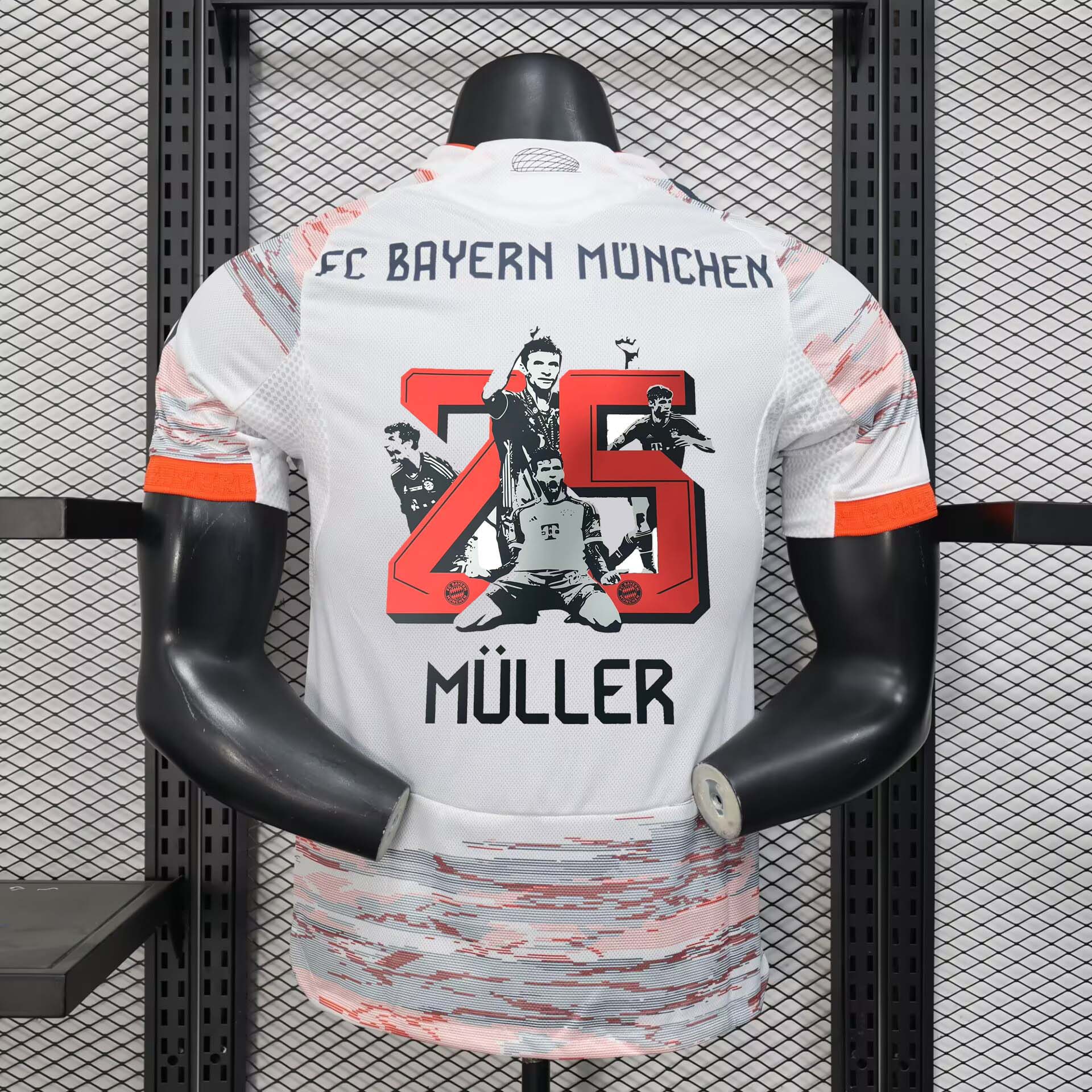 2025/2026 Player Version Bayern Munich M&uuml;ller Commemorative Edition Football Shirt 1:1 Thai Quality jersey|football shirt|football kit
