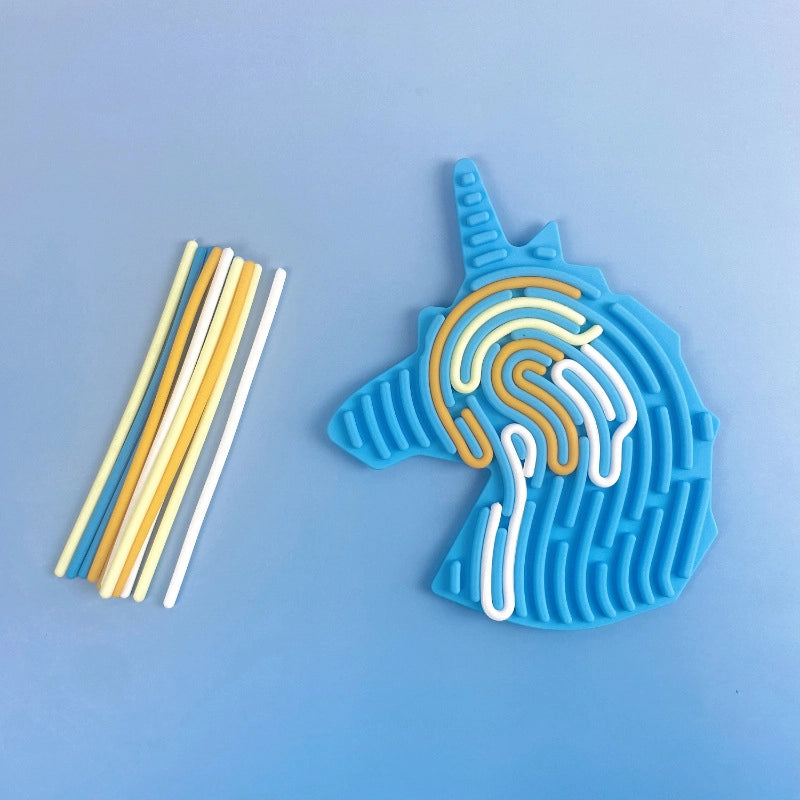 Creative Silicone Sensory Activity Board Children’s Educational Toys Food Grade BPA-free Twist Decompression Artifact