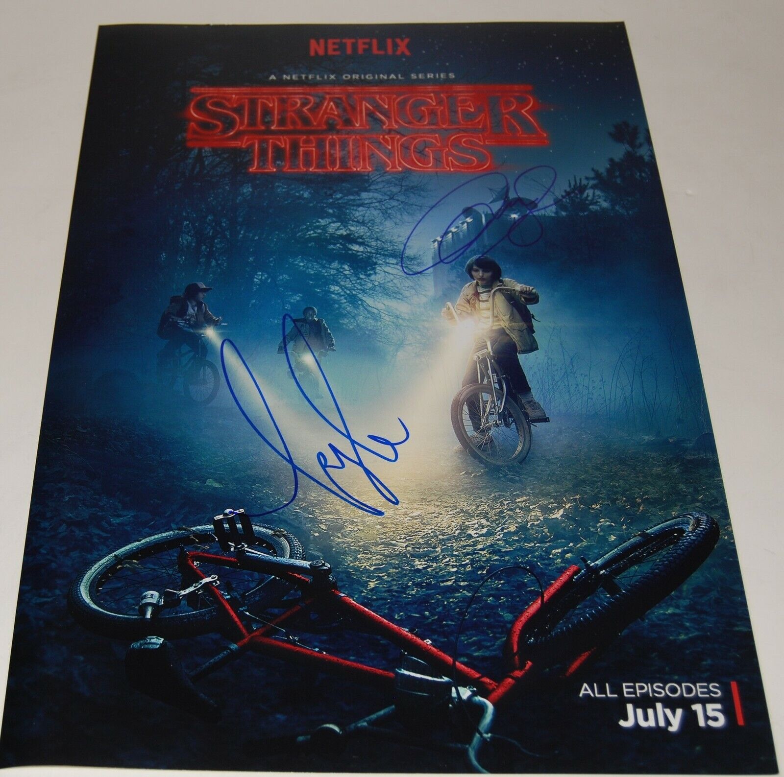 MICHAEL STEIN & KYLE DIXON signed (STRANGER THINGS) 12X18 Photo Poster painting COMPOSERS W/COA