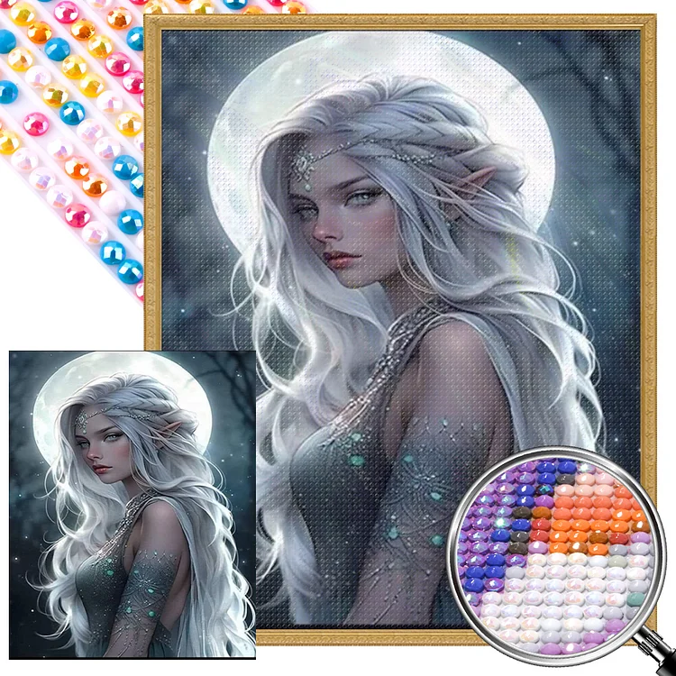 Moon Elf 40*50CM (Canvas) Full AB Round Drill Diamond Painting gbfke