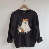Women's Halloween Lace Ghost Princess Sweatshirt
