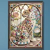 Diamond Painting-DIY Special Shaped Drill Pearl Painting Leopard(30x40cm)
