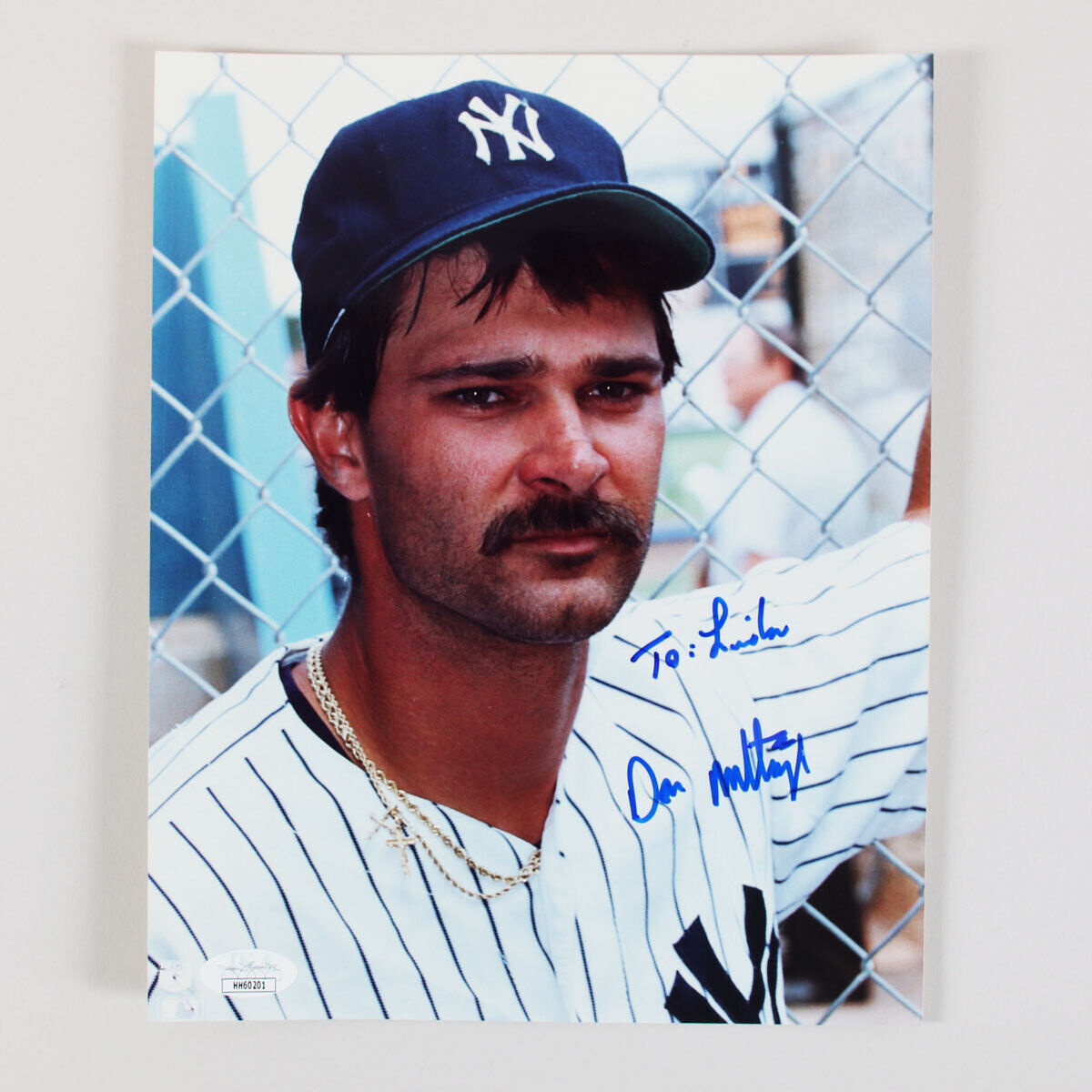 Don Mattingly Signed Photo Poster painting 8x10 Yankees - COA JSA