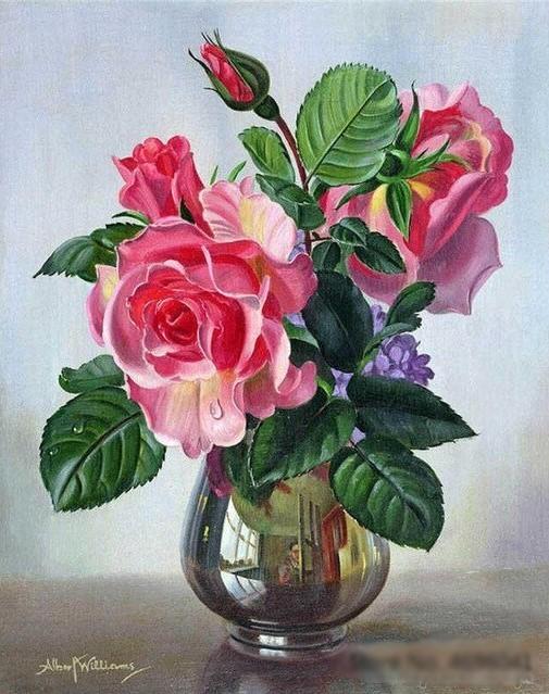 

Lady Sylvia Roses – Paint By Numbers - 40*50CM, 501 Original