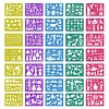 (US Local)35 Pieces Drawing Stencils Tool Set Drawing Templates for Drawing and Painting 