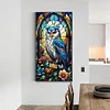 Diamond Painting-DIY Full Round Drill Stained Glass Owl(70*40 CM)