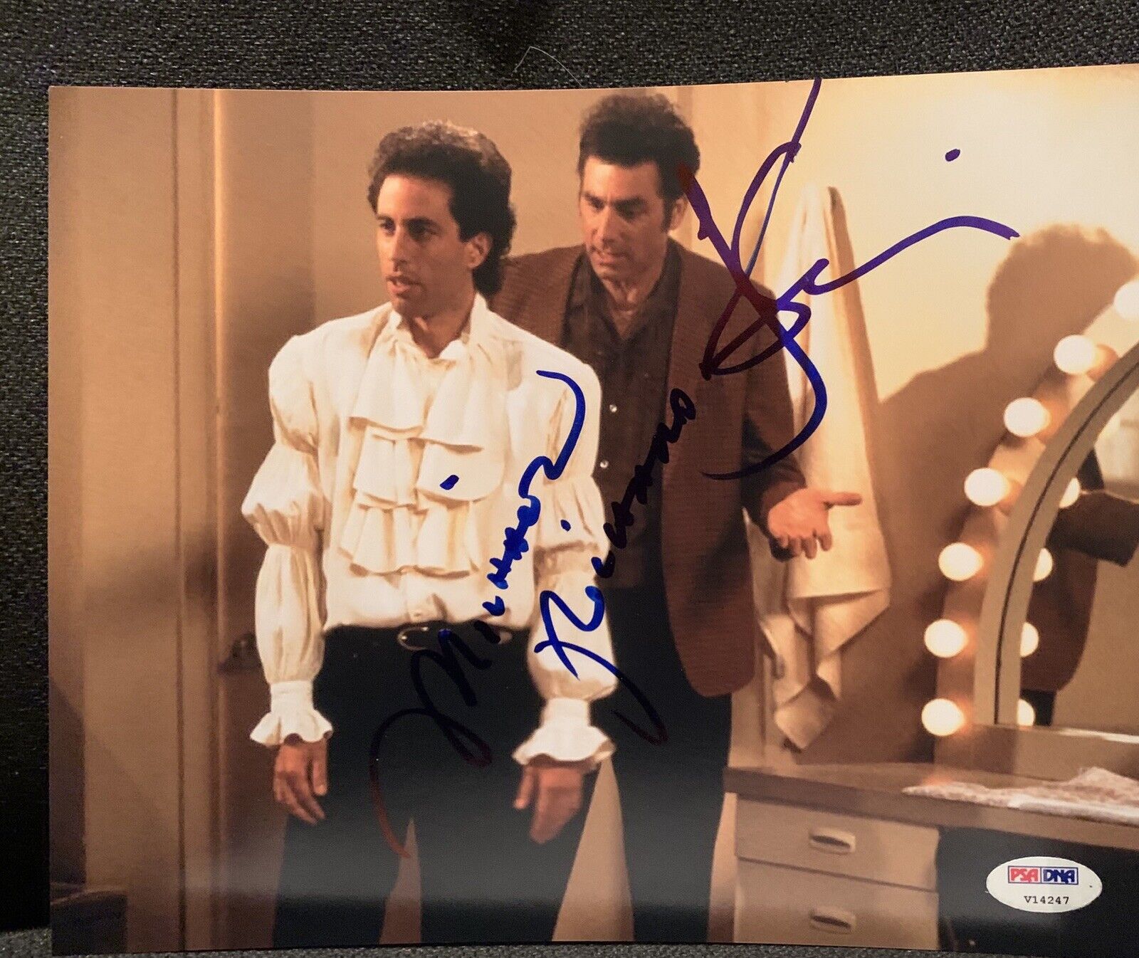 jerry seinfeld Michael Richards signed 8x10 Photo Poster painting Pic Auto PSA/DNA Letter