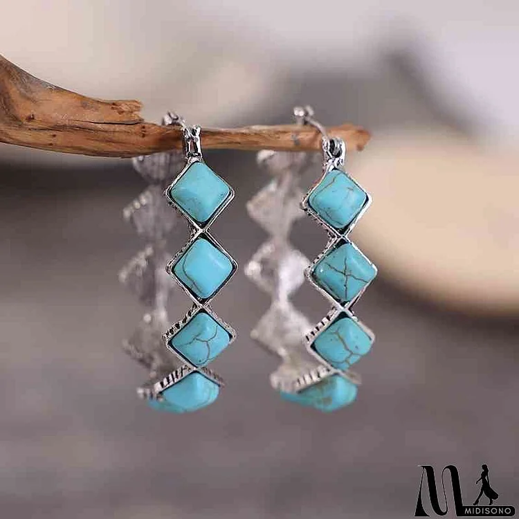 Turquoise Hoop Earrings