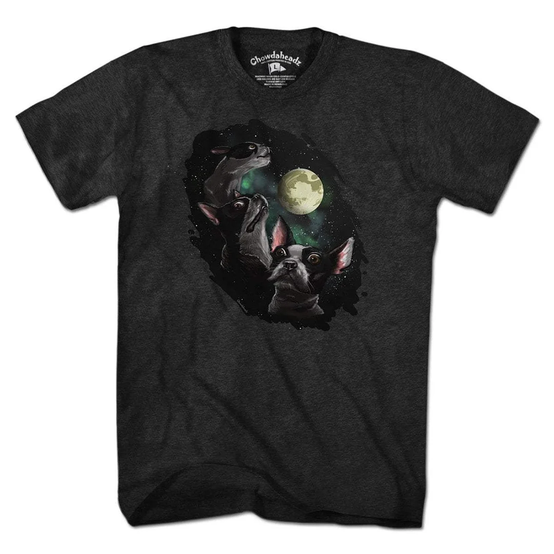 Three Terriers One Moon T-Shirt