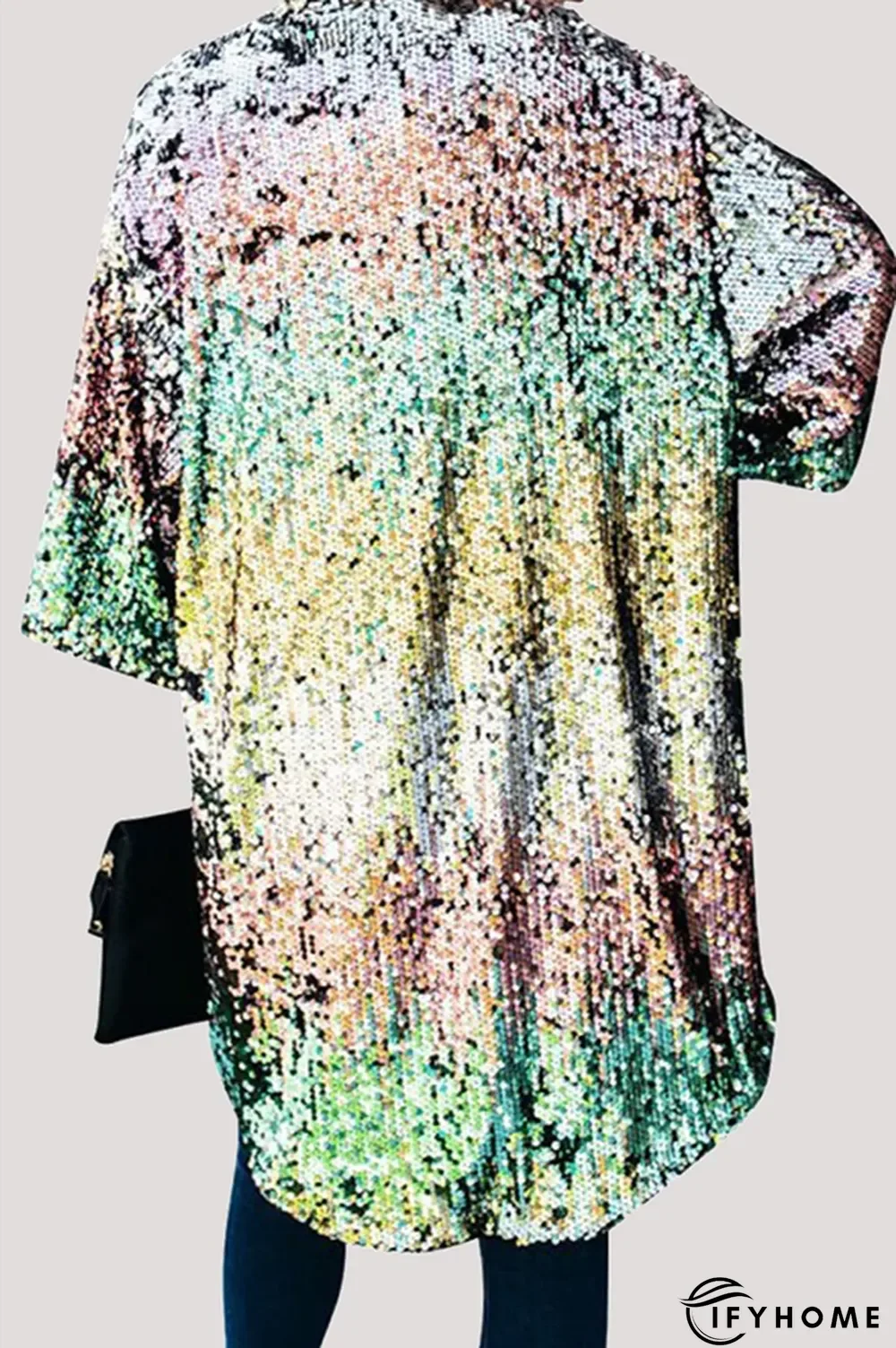 Fashion Street Patchwork Embroidered Sequins Outerwear | IFYHOME