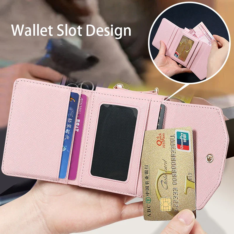 For Samsung ZFlip4 Folding Screen Wallet Phone Case