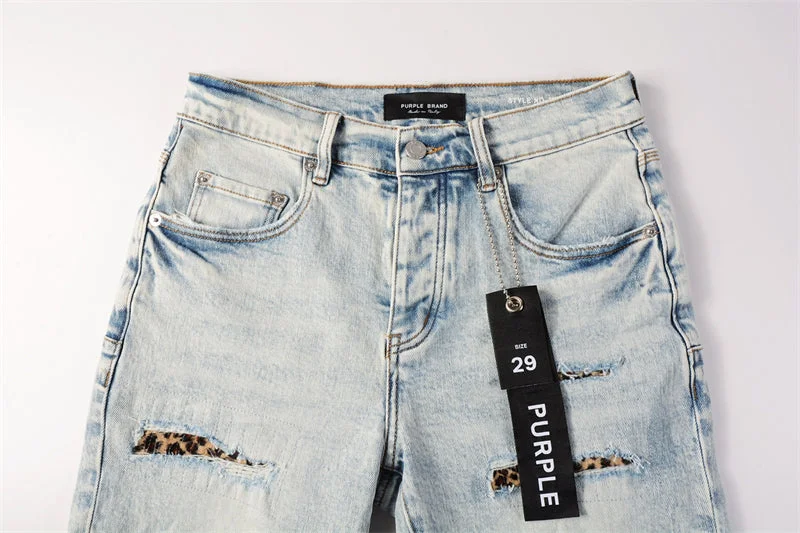 Purple Fashion Jeans 5087