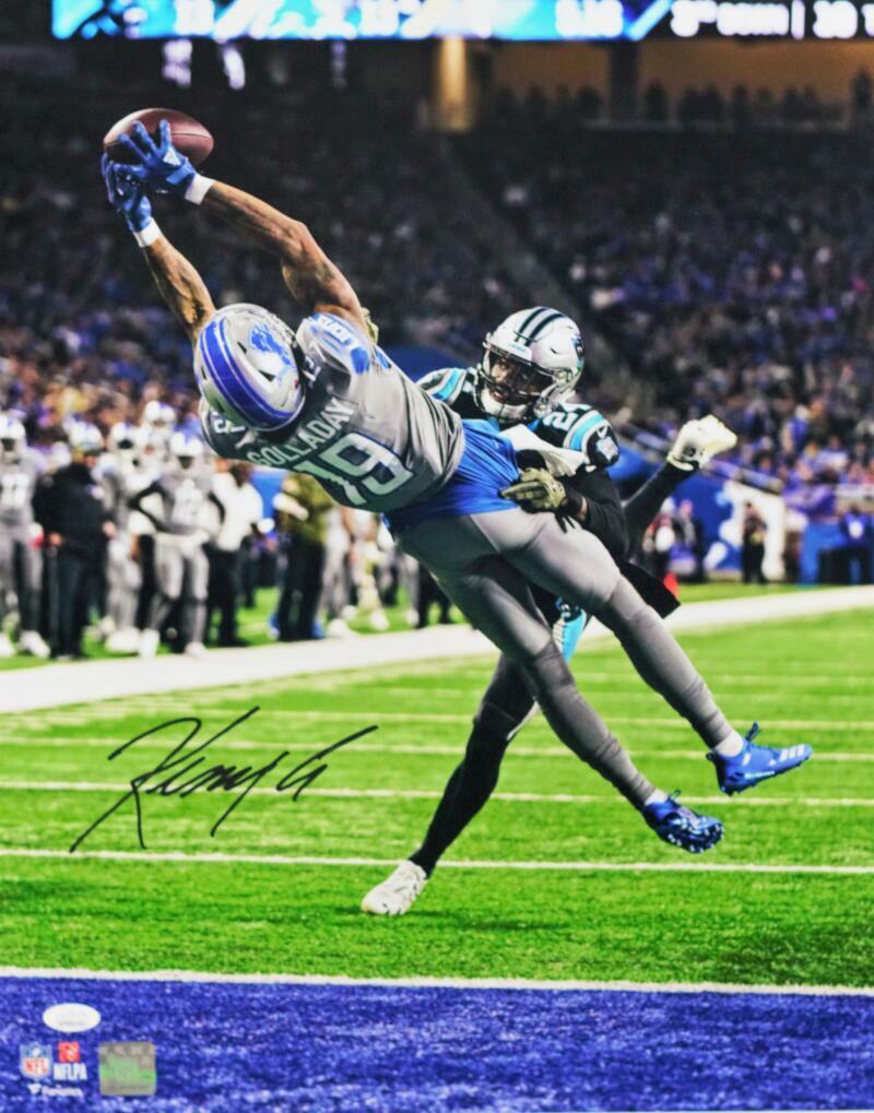 Kenny Golladay Signed Detroit Lions 16x20 TD Catch FP Photo Poster painting - JSA W Auth *Black