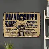 [Grande Taille]Frank Zappa - Panneaux en &eacute;tain m&eacute;tallique(30*40cm)