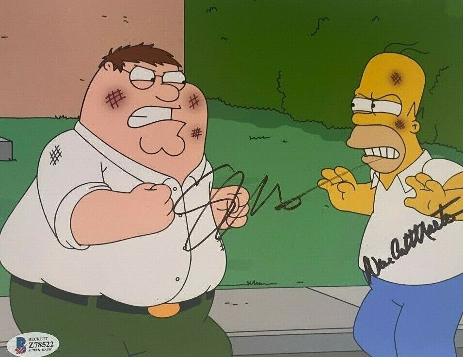 Dan Castellaneta Seth MacFarlane signed autographed 8x10 Photo Poster painting Simpsons COA