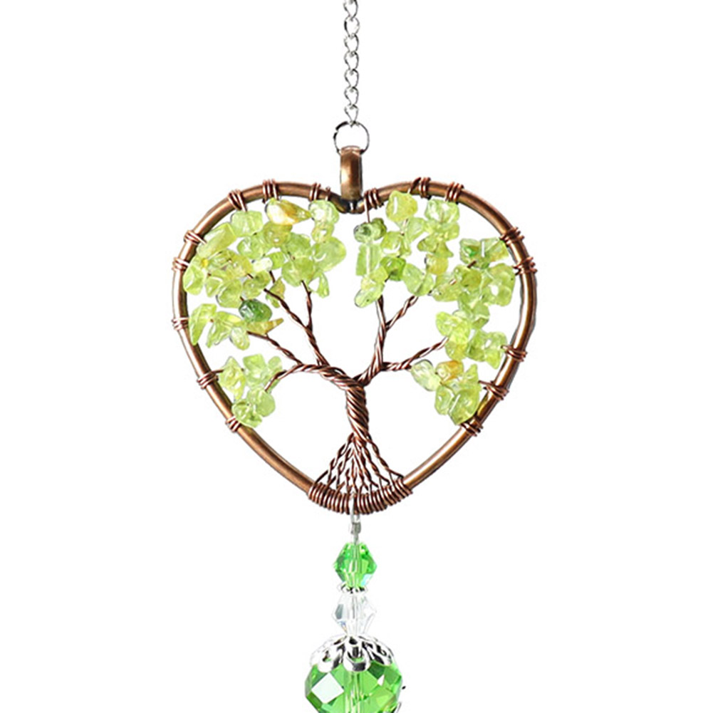 

Crystal Heart Life Tree Pendant Hanging Drops Outdoor Garden Decorations, 501 Original