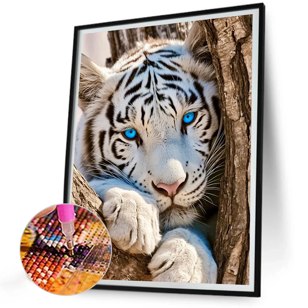 Diamond Painting - Full Round Drill - Tiger(Canvas|30*40cm)