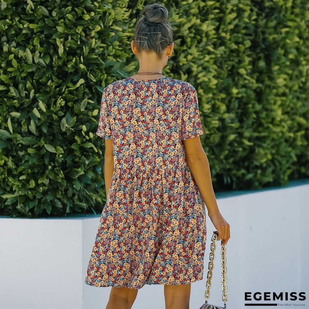 Floral Printed Dress | EGEMISS