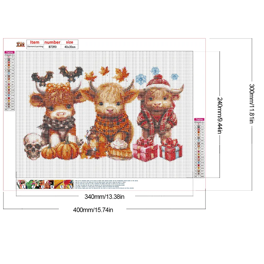 Diamond Painting - Full Round Drill - Halloween Yak(Canvas|40*30cm)