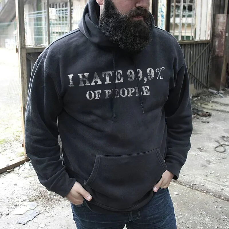 I Hate 99.9% Of People Hoodie - Krazyskull