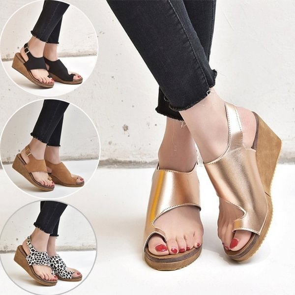 TeeYours Women Summer Casual Platform Buckle Open Toe Sandals High Heels Shoes - Shop Trendy Women's Fashion | TeeYours
