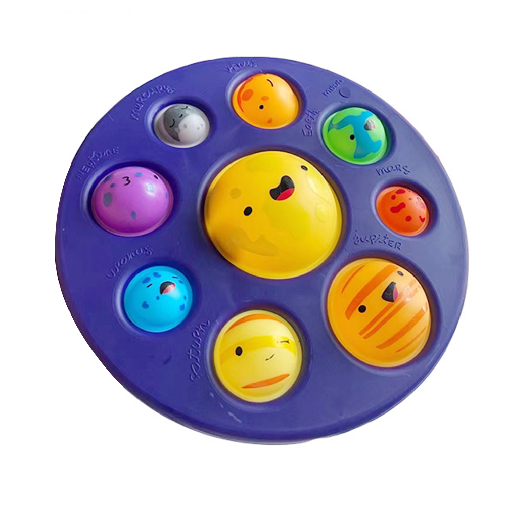 

Silicone Planet Dimple Fidget Autism Toy Stress Reliever Kid Fat Brain Tool, 501 Original