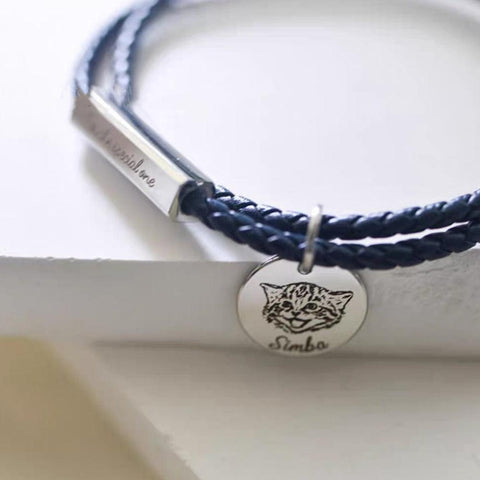 Pet memorial bracelet