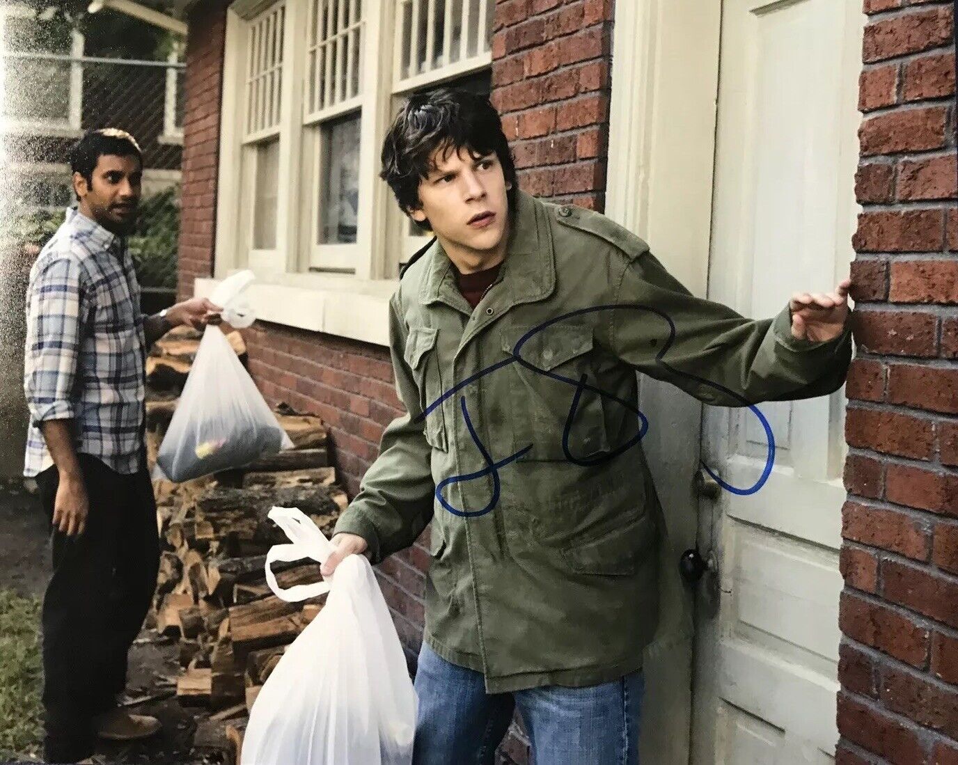 JESSE EISENBERG HAND SIGNED 8x10 Photo Poster painting ACTOR AUTOGRAPHED ZOMBIELANF RARE PROOF