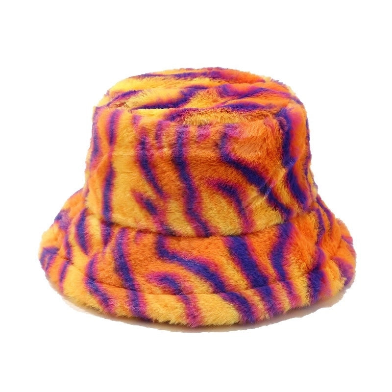 Unisex Modern Style Color Block Big Eaves Bucket Hat