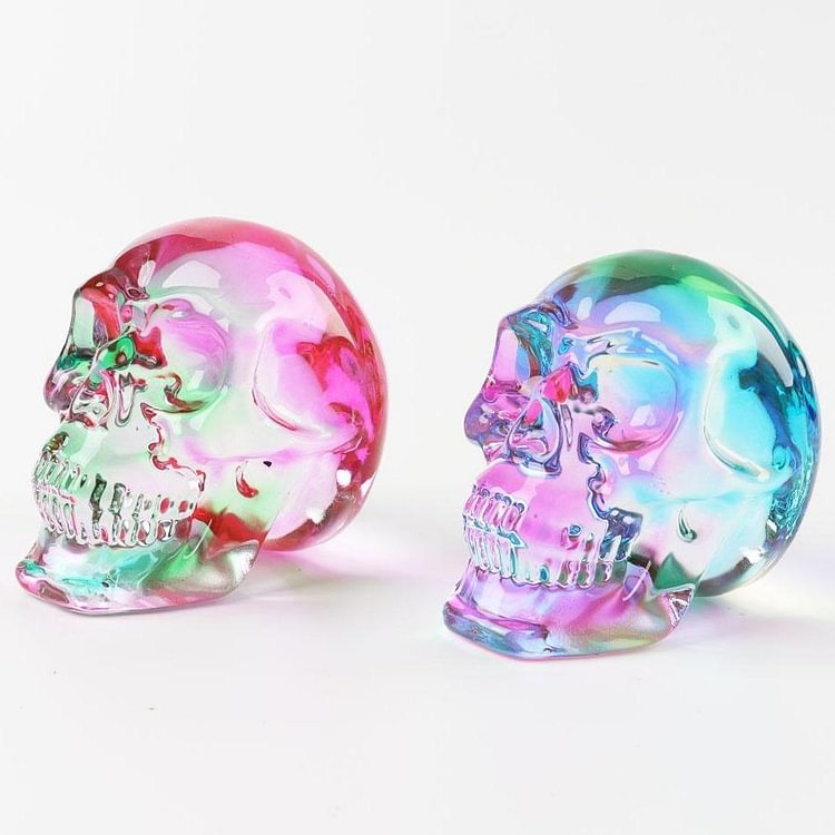 Aura Crystal Rainbow Skull Carving on Discount Crystal wholesale suppliers