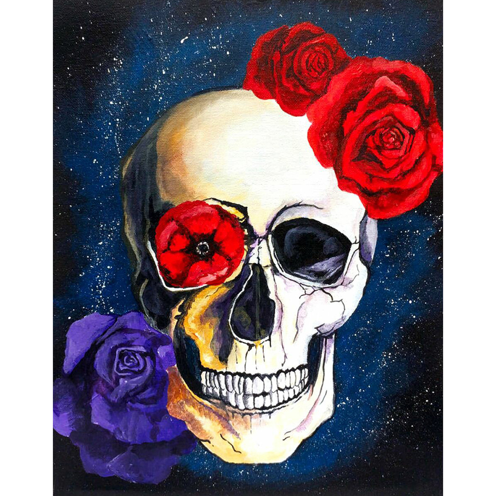 

Rose Skeleton - Round Drill Diamond Painting - 30*40CM, 501 Original