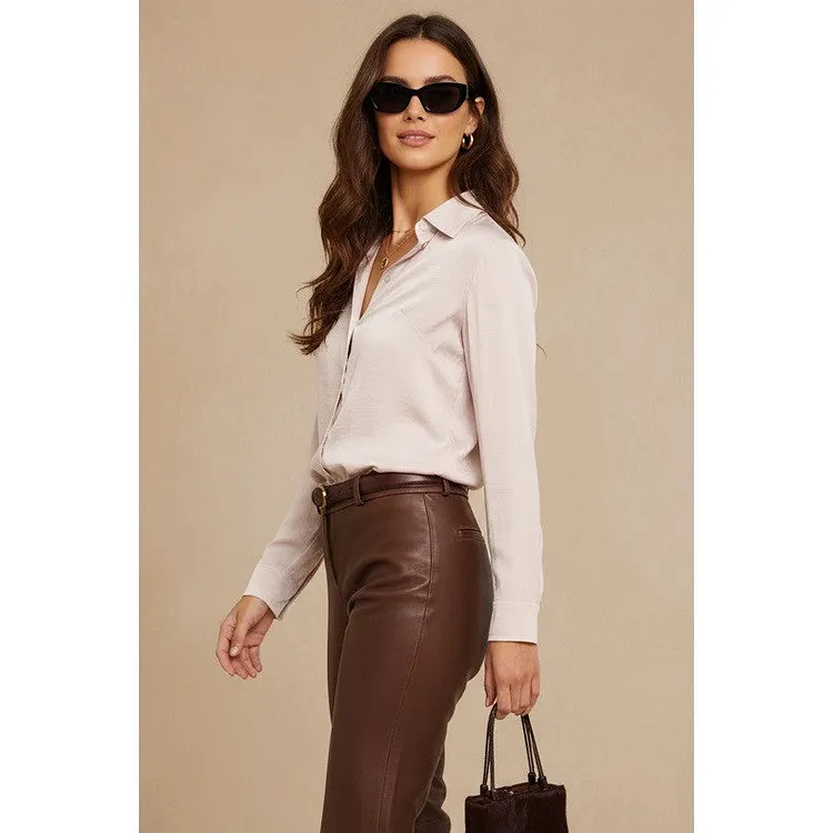Genevieve Satin Blouse