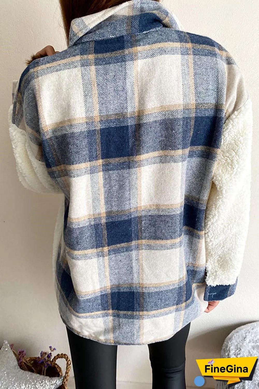 All Your Own Plaid Sherpa Jacket