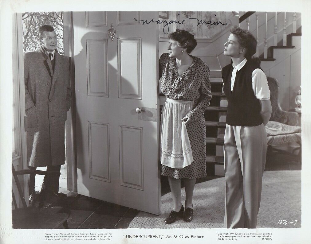 MARJORIE MAIN signed KATHARINE HEPBURN 1946 ORIGINAL 8x10 STILL w/ coa FILM NOIR