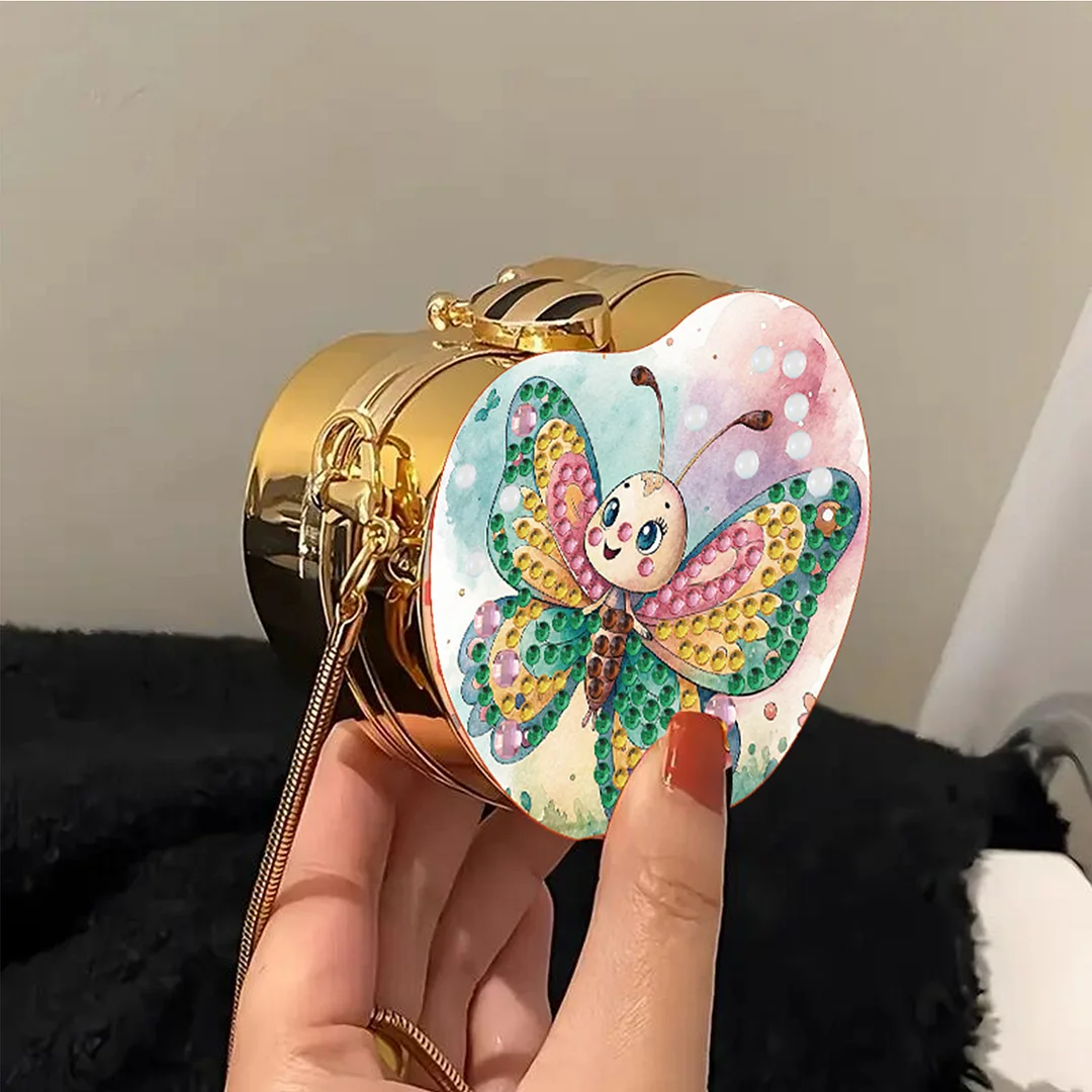 Butterfly DIY Acrylic Love Art Diamond Painting Coin Purse with Chain for Women